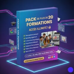 Pack de plus de 20 formations COMPLÈTE avec droit de revente