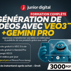 Formation complet Veo 3 et compte tiktok monétiser