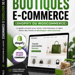 Création et vente de produits digitaux (e-books, templates, formations).