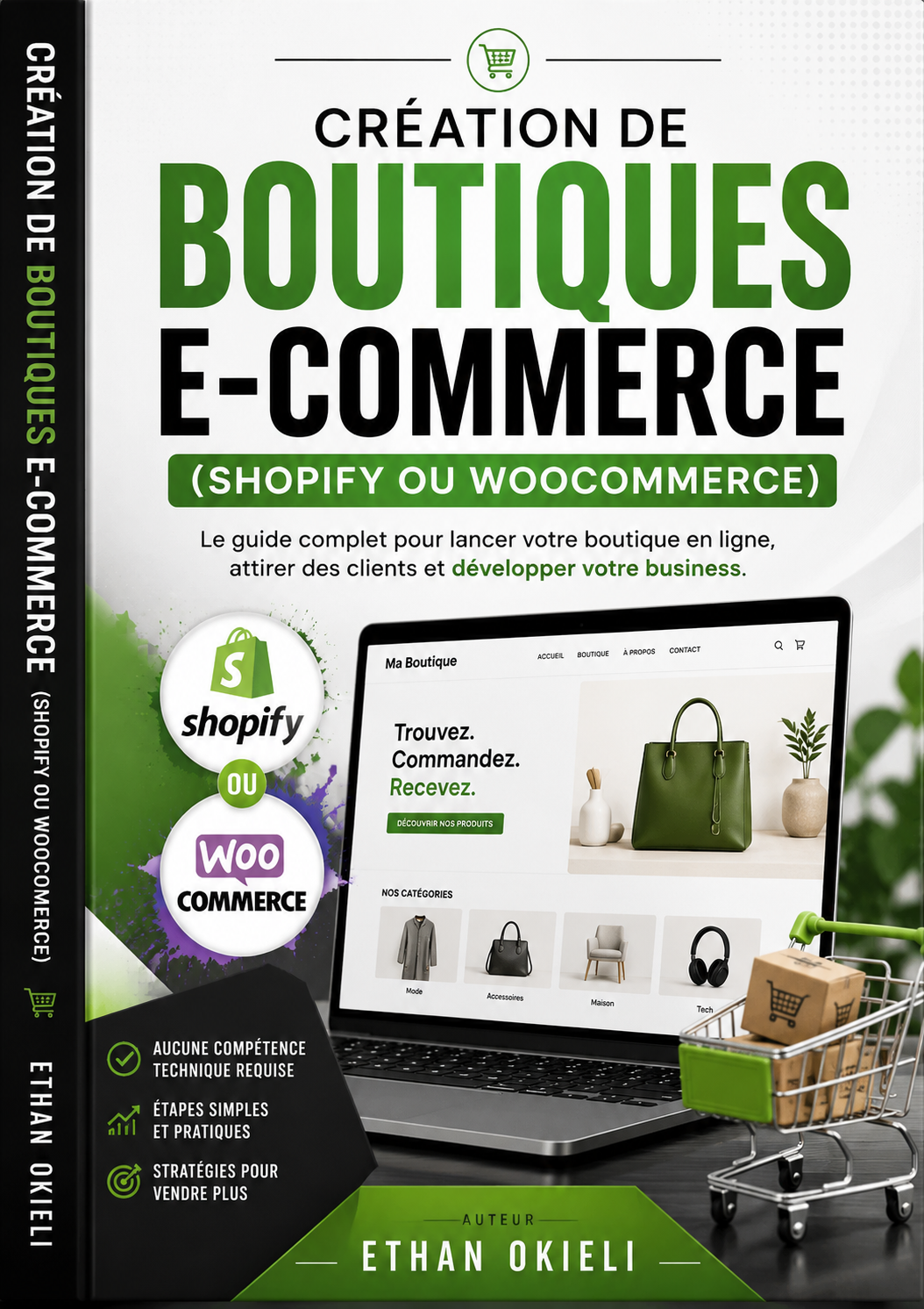 Création et vente de produits digitaux (e-books, templates, formations).