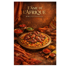 L’Âme de l’Afrique Un voyage gourmand au cœur des saveurs, des traditions et de la richesse culinaire africaine. Découvrez L’Âme de l’Afrique, un livre de recettes qui vous invite à explorer une cuisine généreuse, authentique et pleine de caractère. Des plats traditionnels aux recettes inspirées des différentes régions du continent, chaque préparation raconte une histoire et fait découvrir des saveurs uniques. 🍲 Des recettes savoureuses et accessibles 🌍 Un voyage culinaire à travers l’Afrique 🌿 Des ingrédients et associations de saveurs authentiques 👩🏾‍🍳 Des recettes pensées pour être réalisées facilement à la maison Que vous soyez passionné(e) de cuisine, amoureux(se) des saveurs africaines ou simplement à la recherche de nouvelles recettes à partager avec vos proches, L’Âme de l’Afrique vous fera découvrir une cuisine riche en couleurs, en parfums et en traditions. Entrez dans l’univers de l’Afrique, une recette à la fois. L’Âme de l’Afrique — quand chaque plat raconte une histoire.